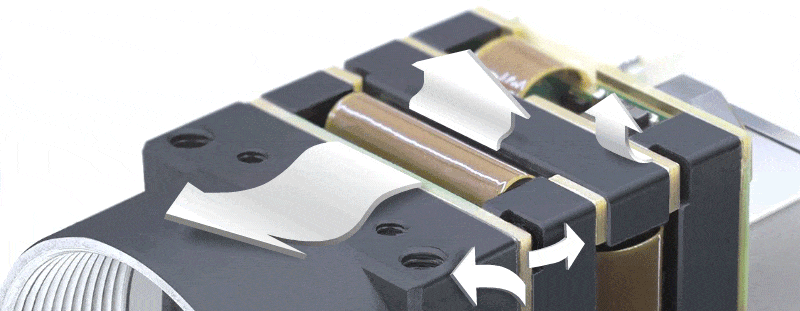 Innovative thermal design for industrial camera