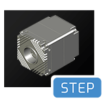 Atlas c-mount CAD step file