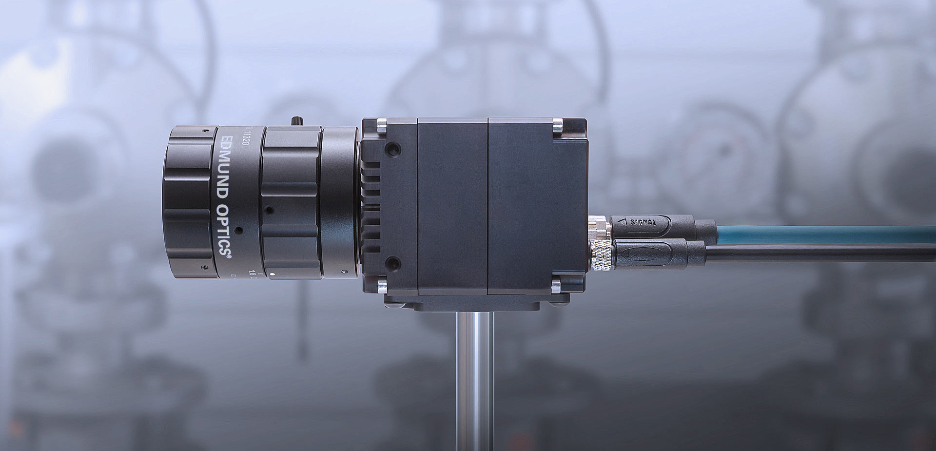 Atlas Industrial Machine Vision Camera with Edmund Optics Lens Atlas Industrial Machine Vision Camera with Edmund Optics Lens